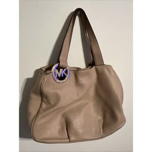MICHAEL KORS FULTON XL Leather Tote Bag Satchel Shoulder Bag Multi Section Hobo